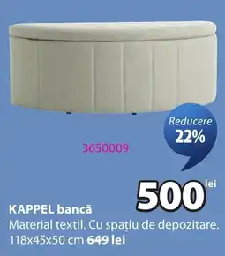 JYSK Kappel bancă Ofertă