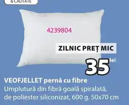 JYSK veofjellet pernă cu fibre Ofertă