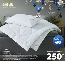 JYSK Kronborg puttegga plapumă și pernă cu fibre Ofertă