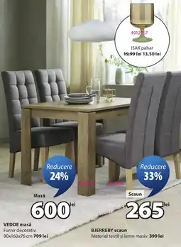 JYSK Vedde masă Ofertă