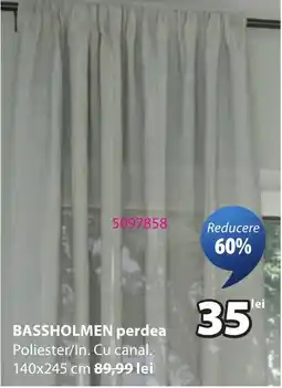 JYSK Bassholmen perdea Ofertă