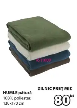 JYSK HUMLE pătură Ofertă