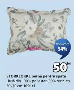 JYSK Storklokke pernă pentru spate Ofertă