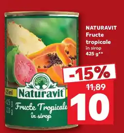Kaufland Naturavit Fructe Tropicale în sirop Ofertă