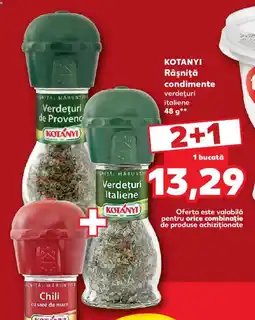 Kaufland Kotanyi rășniță condimente Ofertă