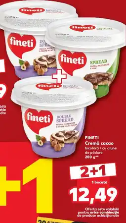 Kaufland Fineti cremă cacao bicoloră cu alune de pădure Ofertă
