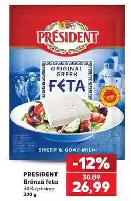 Kaufland President brânză feta Ofertă