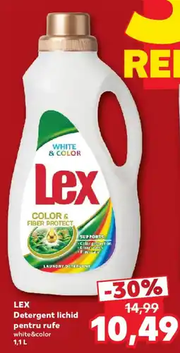 Kaufland Lex detergent lichid pentru rufe white&color Ofertă