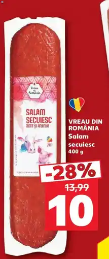 Kaufland Vreau din România Salam secuiesc Ofertă