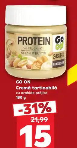 Kaufland Go On cremă tartinabilă cu arahide prăjite Ofertă