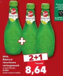 Kaufland Epsa băutură răcoritoare carbogazoasă aromă lămâie Ofertă