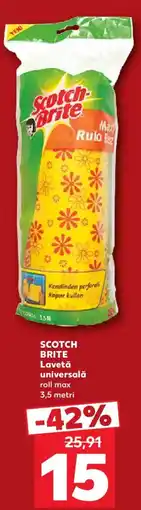 Kaufland Scotch Brite lavetă universală roll max Ofertă