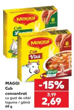 Kaufland Maggi cub concentrat cu gust de vită/legume/găină Ofertă