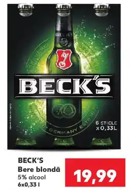 Kaufland Beck's bere blondă Ofertă