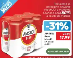 Kaufland Amstel bere blondă Ofertă