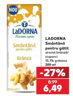 Kaufland Ladorna smântână pentru gătit aromă brânză/ciuperci Ofertă
