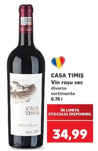 Casa Timiș Vin roșu sec