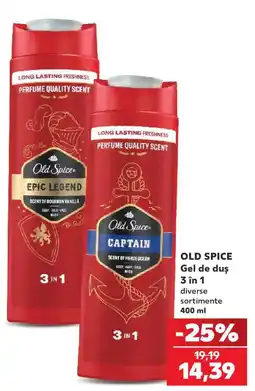 Kaufland Old Spice Gel de duș 3 in 1 Ofertă