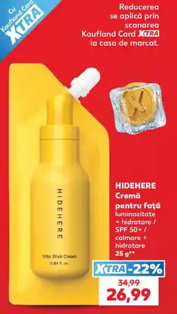 Kaufland Hidehere cremă pentru față Ofertă
