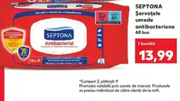 Kaufland Septona șervețele umede antibacteriene Ofertă