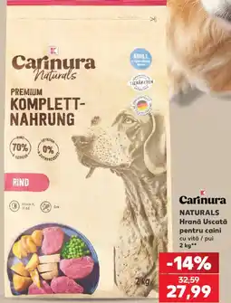 Kaufland Carinura Naturals Hrană Uscată pentru caini cu vită / pui Ofertă
