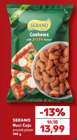 Kaufland Serano nuci caju aromă pizza Ofertă