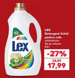 Kaufland Lex detergent lichid pentru rufe white&color Ofertă
