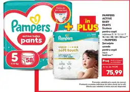 Kaufland Pampers active baby pants Ofertă