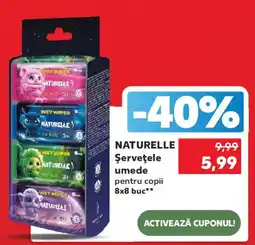 Kaufland Naturelle șervețele umede pentru copii Ofertă