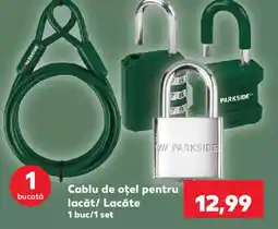Kaufland Parkside cablu de oțel pentru lacăt/ lacăte Ofertă