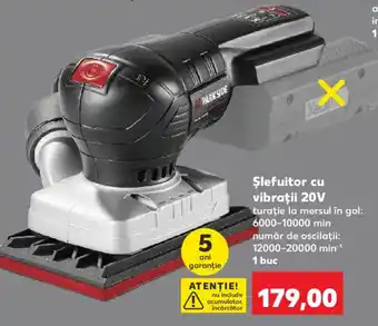 Parkside șlefuitor cu vibrații 20V