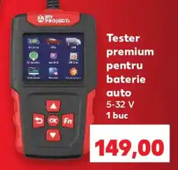 Kaufland My Project Tester premium pentru baterie auto Ofertă