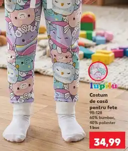 Kaufland Lupilu Costum de casă pentru fete Ofertă