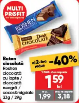 PROFI Roshen baton ciocolată Ofertă