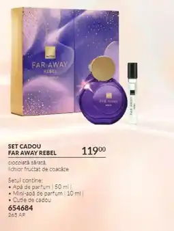 Avon Set cadou far away rebel Ofertă