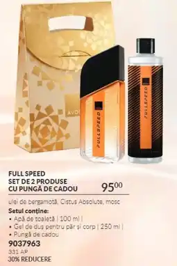 Avon Full speed set de 2 produse cu pungă de cadou Ofertă