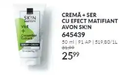 Avon Avon Skin Crema + Ser Cu Efect Matifiant Ofertă