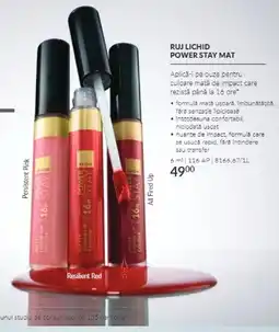 Avon Avon ruj lichid power stay mat Ofertă
