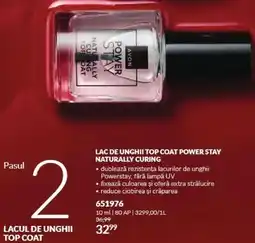 Avon Avon lac de unghii top coat power stay naturally curing Ofertă