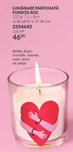 Avon Lumânare Parfumată Fundiță Roz Ofertă