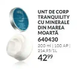 Avon Tranquility unt de corp cu minerale din marea moartă Ofertă