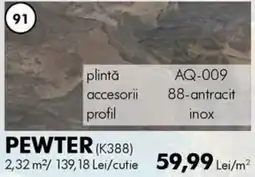 Diego Pewter plintă accesoriu profil Ofertă