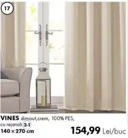 Diego Vines dimout, crem Ofertă
