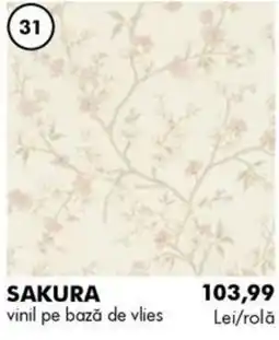 Diego Sakura vinil pe bază de vlies Ofertă