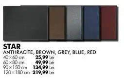 Diego Star anthracite, brown, grey, blue, red Ofertă