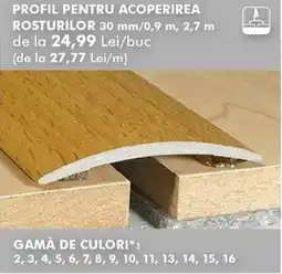 Diego Profil pentru acoperirea rosturilor Ofertă