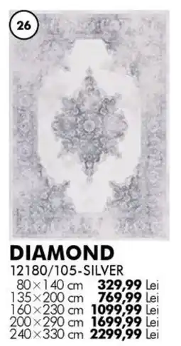 Diego Diamond 12180/105-silver Ofertă