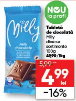 PROFI Milly tabletă de ciocolată Ofertă