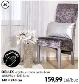 Diego Delux argintiu, cu canal pentru bară Ofertă