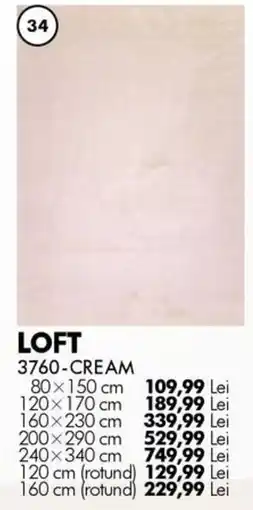 Diego Loft 3760-Cream Ofertă